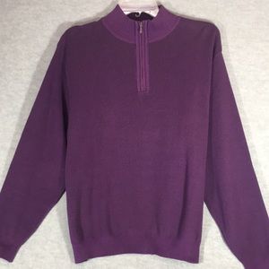 ST. CROIX KNITS Men’s Substantial Heavy Weight Long Sleeve Zip Front Sweater